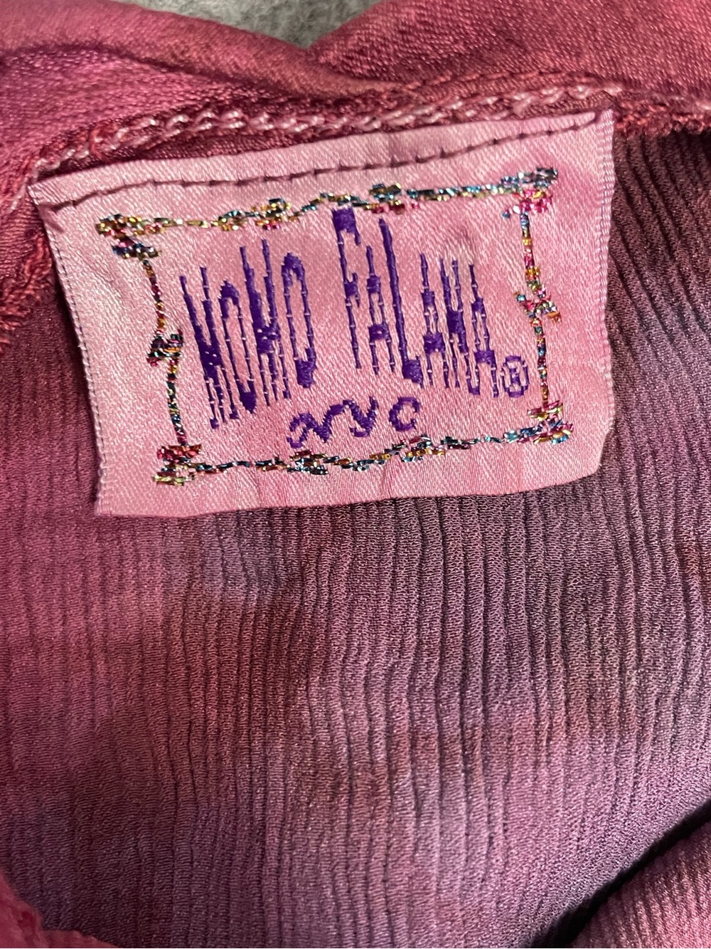 Momo Falana NYC Pink hand dyed silk halter tie waist midi dress designer XS/S - Picture 11 of 16